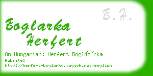 boglarka herfert business card